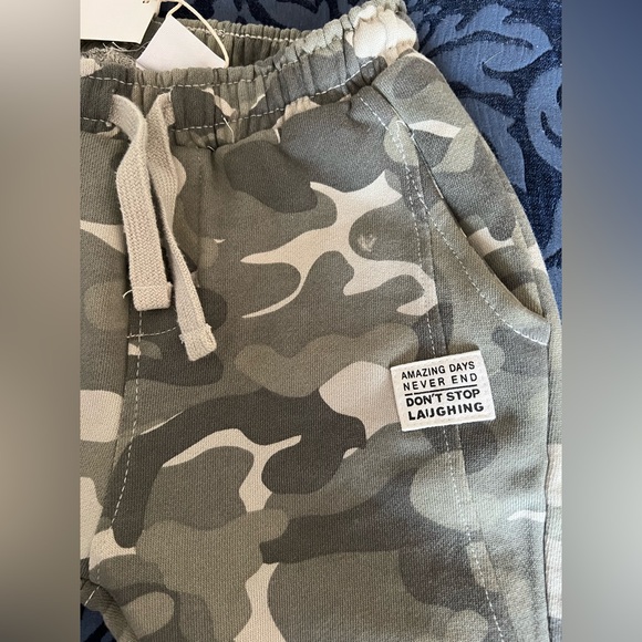 Zara Kids Camo French Terry Joggers NWT - Picture 3 of 4